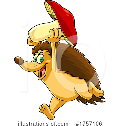 Royalty-Free (RF) Hedgehog Clipart Illustration by Hit Toon - Stock Sample #1757106