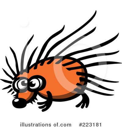 Royalty-Free (RF) Hedgehog Clipart Illustration by Zooco - Stock Sample #223181