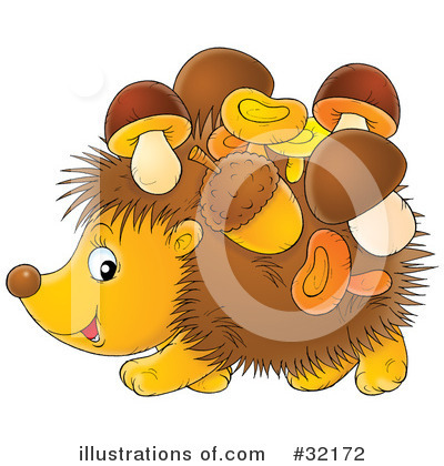 Hedgehog Clipart #32172 by Alex Bannykh