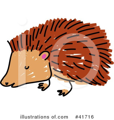 Royalty-Free (RF) Hedgehog Clipart Illustration by Prawny - Stock Sample #41716