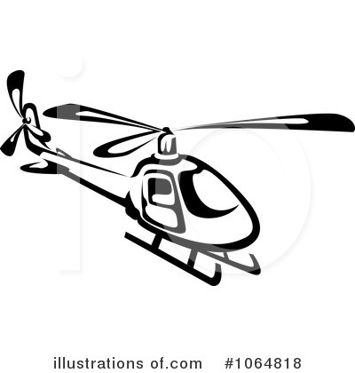 Royalty-Free (RF) Helicopter Clipart Illustration by Vector Tradition SM - Stock Sample #1064818