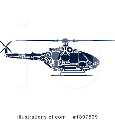 Helicopter Clipart #1397539 by Vector Tradition SM