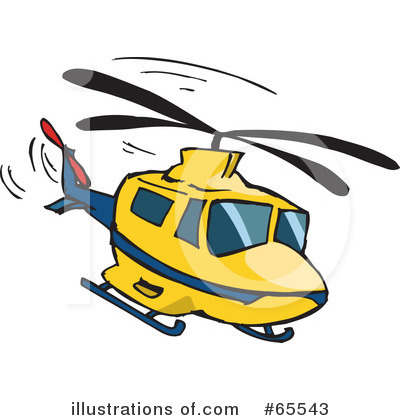 Royalty-Free (RF) Helicopter Clipart Illustration by Dennis Holmes Designs - Stock Sample #65543