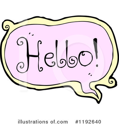 Word Hi Clipart #1192640 by lineartestpilot
