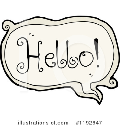 Royalty-Free (RF) Hello Clipart Illustration by lineartestpilot - Stock Sample #1192647