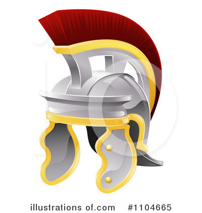 Royalty-Free (RF) Helmet Clipart Illustration by AtStockIllustration - Stock Sample #1104665