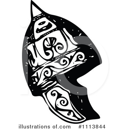 Royalty-Free (RF) Helmet Clipart Illustration by Prawny Vintage - Stock Sample #1113844