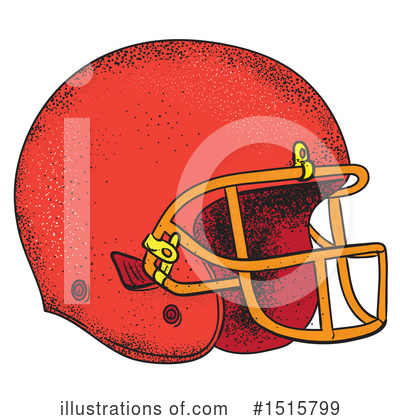 Football Helmet Clipart #1515799 by patrimonio