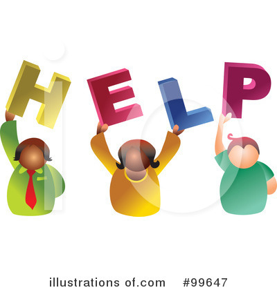 Royalty-Free (RF) Help Clipart Illustration by Prawny - Stock Sample #99647