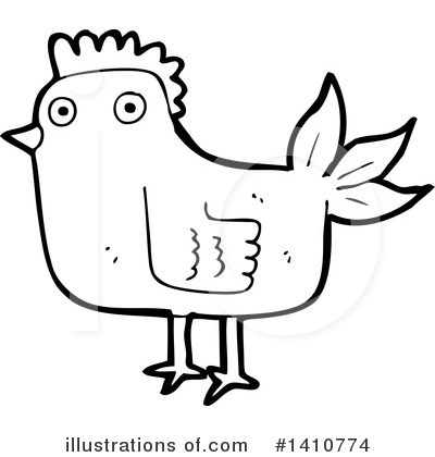 Royalty-Free (RF) Hen Clipart Illustration by lineartestpilot - Stock Sample #1410774