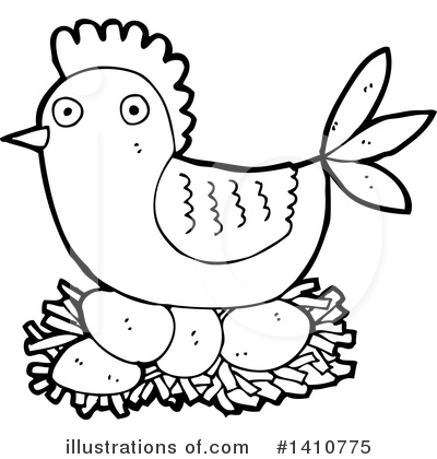 Royalty-Free (RF) Hen Clipart Illustration by lineartestpilot - Stock Sample #1410775