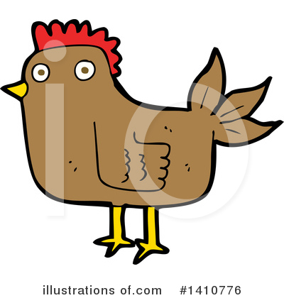 Royalty-Free (RF) Hen Clipart Illustration by lineartestpilot - Stock Sample #1410776