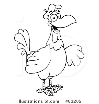 Royalty-Free (RF) Hen Clipart Illustration by Hit Toon - Stock Sample #83202