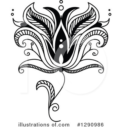 Royalty-Free (RF) Henna Clipart Illustration by Vector Tradition SM - Stock Sample #1290986