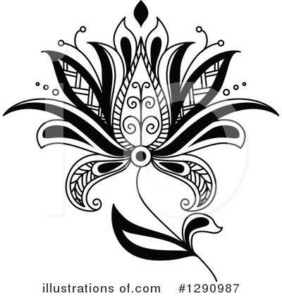 Royalty-Free (RF) Henna Clipart Illustration by Vector Tradition SM - Stock Sample #1290987