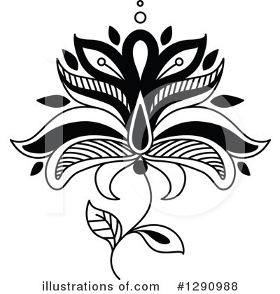 Royalty-Free (RF) Henna Clipart Illustration by Vector Tradition SM - Stock Sample #1290988