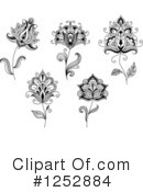 Henna Flower Clipart #1252884 by Vector Tradition SM