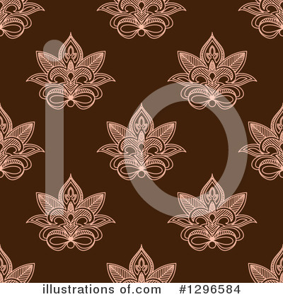 Royalty-Free (RF) Henna Flower Clipart Illustration by Vector Tradition SM - Stock Sample #1296584