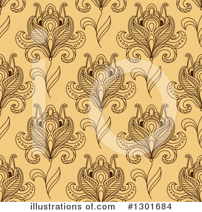 Royalty-Free (RF) Henna Flower Clipart Illustration by Vector Tradition SM - Stock Sample #1301684