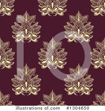 Royalty-Free (RF) Henna Flower Clipart Illustration by Vector Tradition SM - Stock Sample #1304650