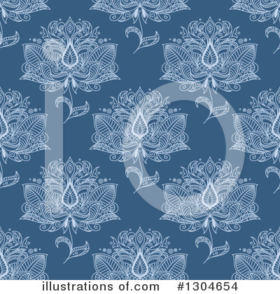 Royalty-Free (RF) Henna Flower Clipart Illustration by Vector Tradition SM - Stock Sample #1304654