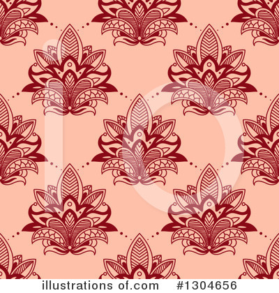Royalty-Free (RF) Henna Flower Clipart Illustration by Vector Tradition SM - Stock Sample #1304656