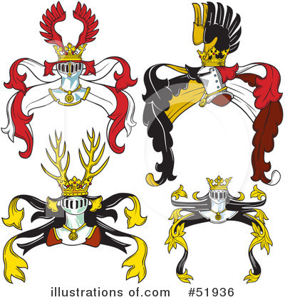 Royalty-Free (RF) Heraldry Clipart Illustration by dero - Stock Sample #51936