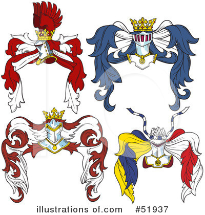 Royalty-Free (RF) Heraldry Clipart Illustration by dero - Stock Sample #51937