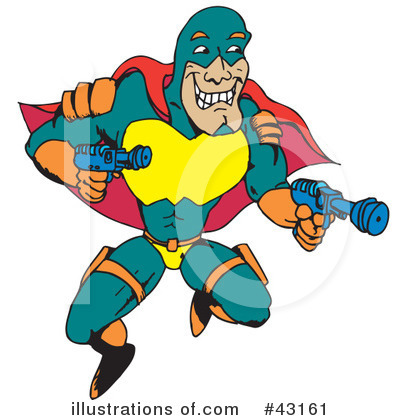Royalty-Free (RF) Hero Clipart Illustration by Dennis Holmes Designs - Stock Sample #43161