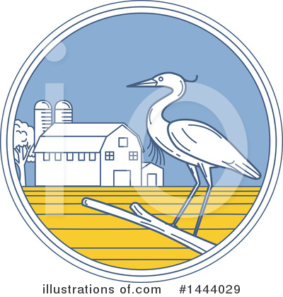 Royalty-Free (RF) Heron Clipart Illustration by patrimonio - Stock Sample #1444029
