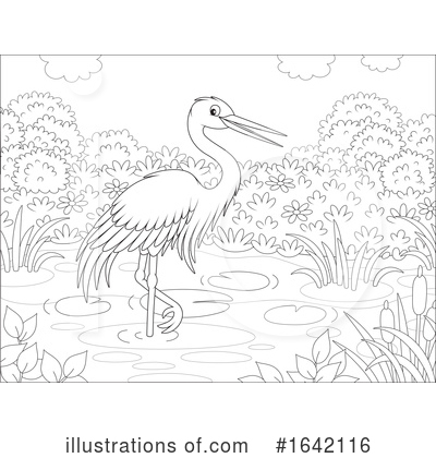 Royalty-Free (RF) Heron Clipart Illustration by Alex Bannykh - Stock Sample #1642116