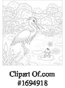 Heron Clipart #1694918 by Alex Bannykh