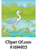 Heron Clipart #1694925 by Alex Bannykh