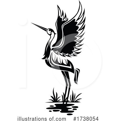 Royalty-Free (RF) Heron Clipart Illustration by Vector Tradition SM - Stock Sample #1738054