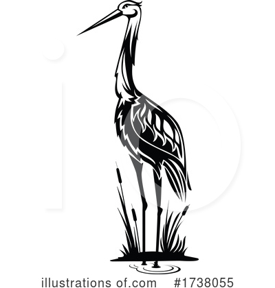 Heron Clipart #1738055 by Vector Tradition SM