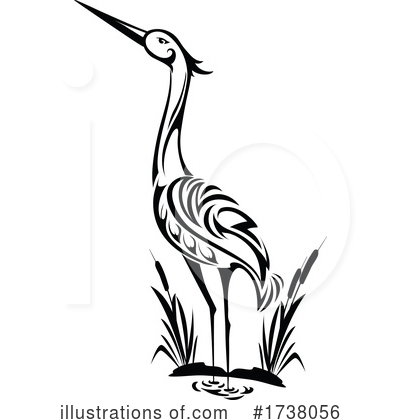 Herons Clipart #1738056 by Vector Tradition SM