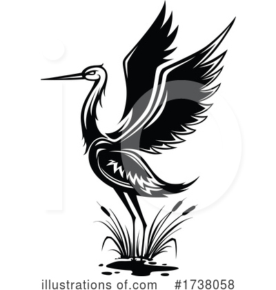 Royalty-Free (RF) Heron Clipart Illustration by Vector Tradition SM - Stock Sample #1738058