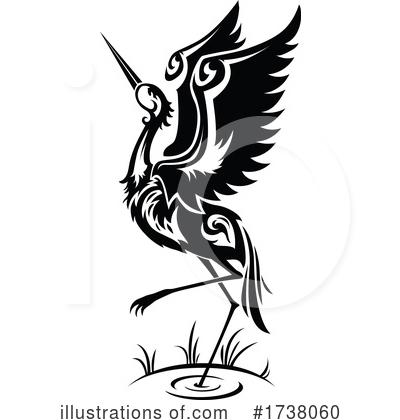 Herons Clipart #1738060 by Vector Tradition SM