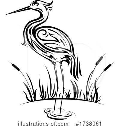 Herons Clipart #1738061 by Vector Tradition SM