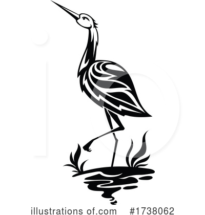 Herons Clipart #1738062 by Vector Tradition SM