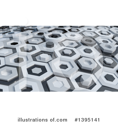 Royalty-Free (RF) Hexagon Clipart Illustration by KJ Pargeter - Stock Sample #1395141
