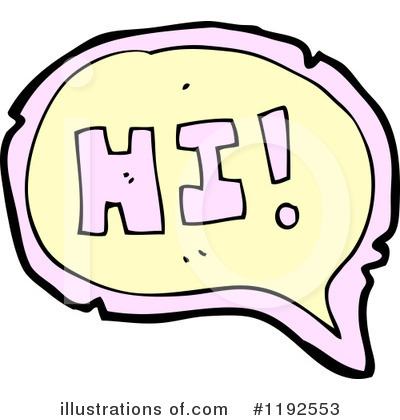 Royalty-Free (RF) Hi Clipart Illustration by lineartestpilot - Stock Sample #1192553