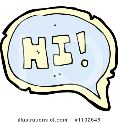 Word Hi Clipart #1192646 by lineartestpilot