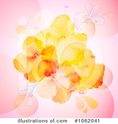 Floral Background Clipart #1062041 by elaineitalia