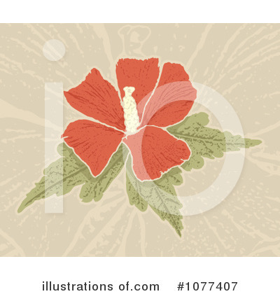 Royalty-Free (RF) Hibiscus Clipart Illustration by Any Vector - Stock Sample #1077407