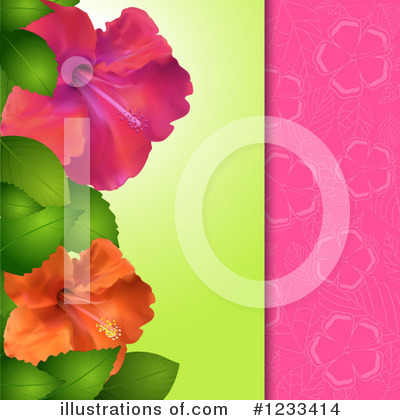 Royalty-Free (RF) Hibiscus Clipart Illustration by elaineitalia - Stock Sample #1233414