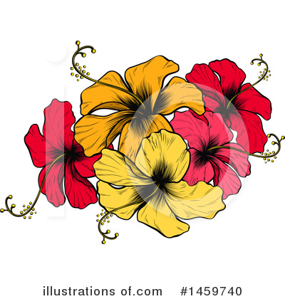 Royalty-Free (RF) Hibiscus Clipart Illustration by AtStockIllustration - Stock Sample #1459740