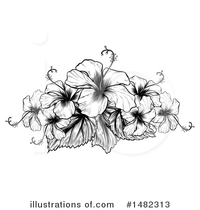 Royalty-Free (RF) Hibiscus Clipart Illustration by AtStockIllustration - Stock Sample #1482313