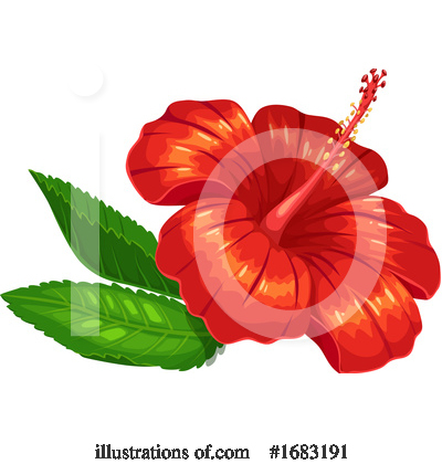 Royalty-Free (RF) Hibiscus Clipart Illustration by Vector Tradition SM - Stock Sample #1683191