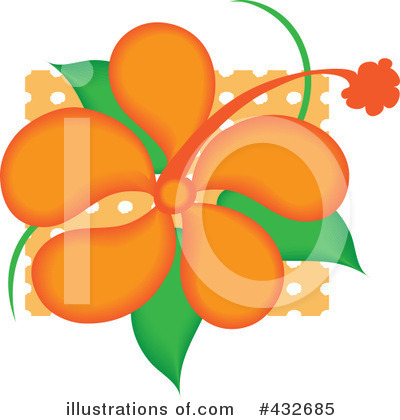 Royalty-Free (RF) Hibiscus Clipart Illustration by Pams Clipart - Stock Sample #432685
